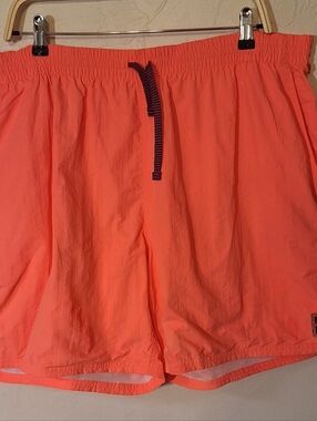 Nike Essential Neon Orange Men's XXL Lined Swim Volley Trunks Drawstring